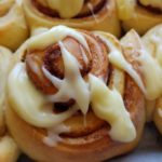 Iced cinnamon scroll