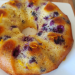 Blueberry and lemon syrup cake