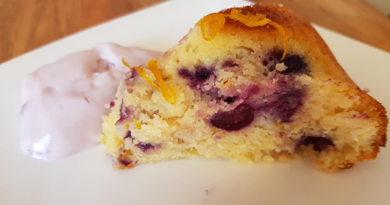 Blueberry and Lemon Syrup Cake