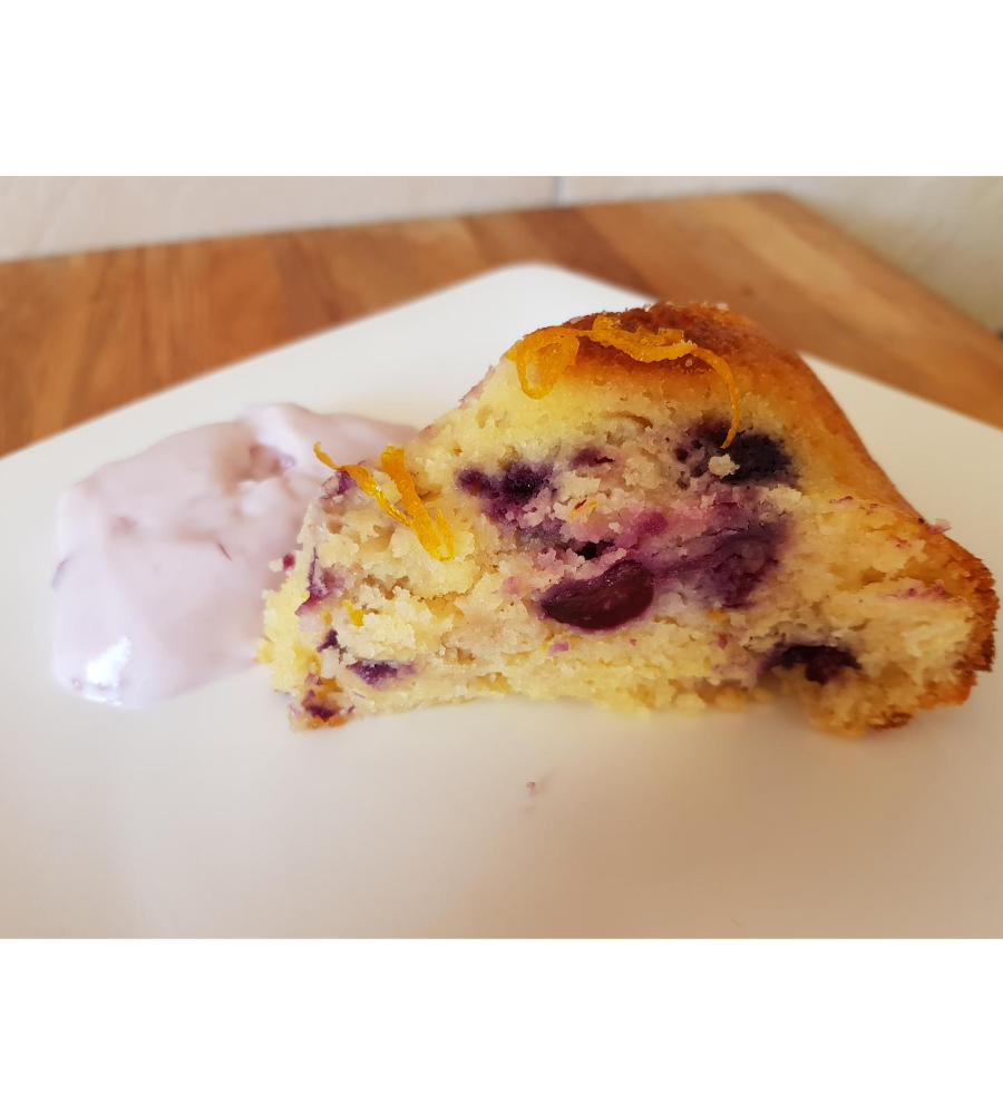 Blueberry and Lemon Syrup Cake