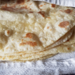 Homemade flour tortillas