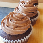 Simple Chocolate Cupcake with chocolate buttercream frosting